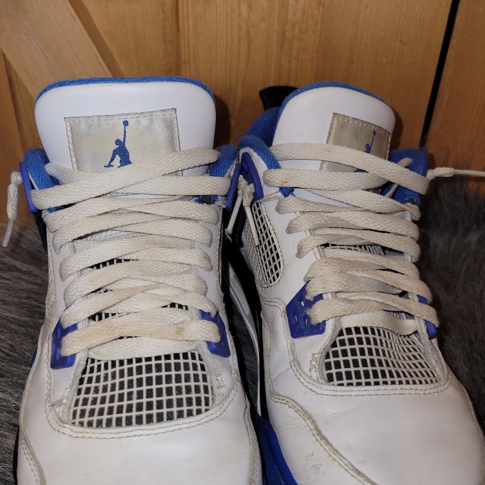 Jordan Kids Sneakers White Blue Black - Picture 13 of 14